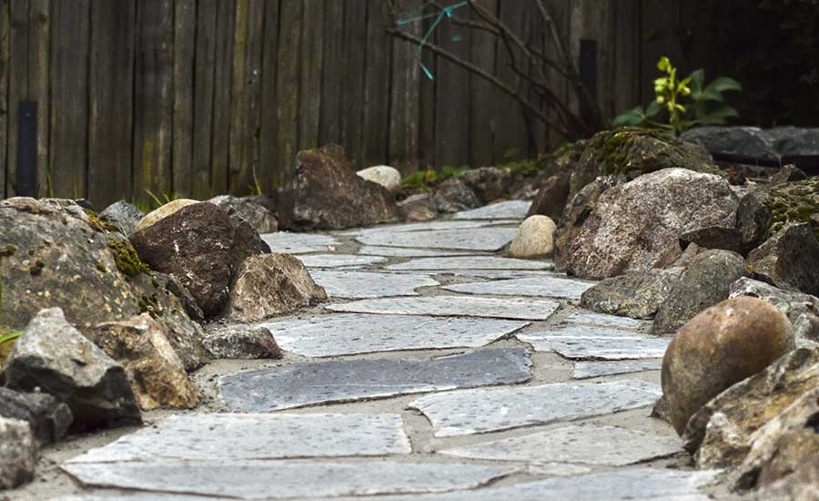 A flagstone pathway​