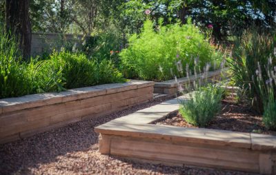A beautiful retaining wall built by Urbanna Landscaping