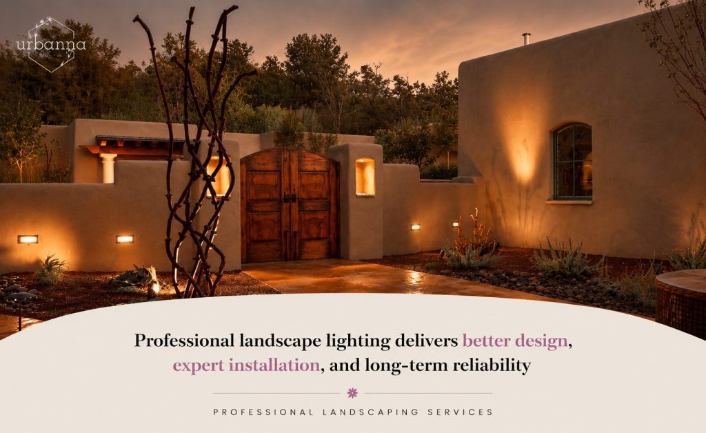 Outdoor lighting project by Urbanna